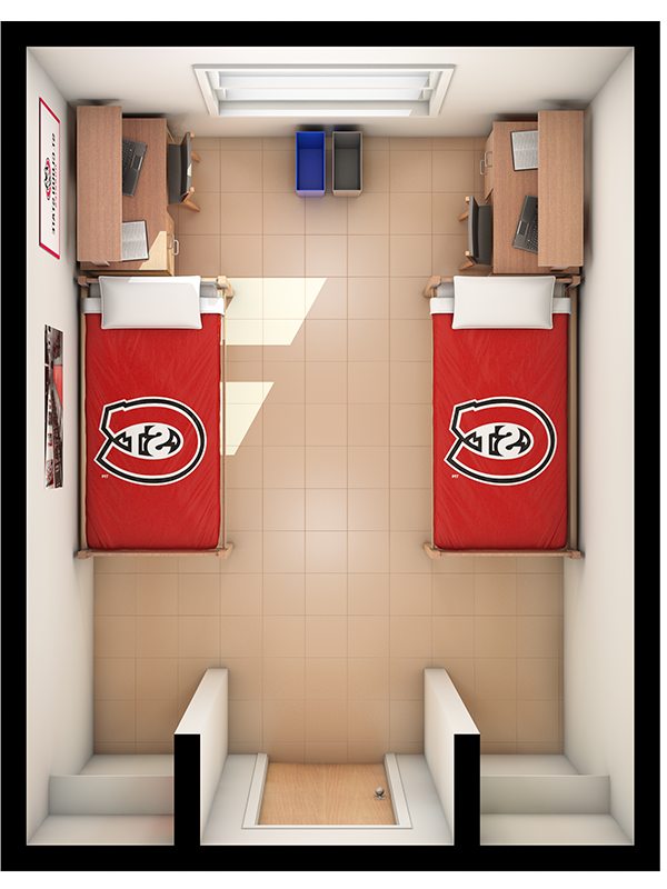 3D top view of Stearns room